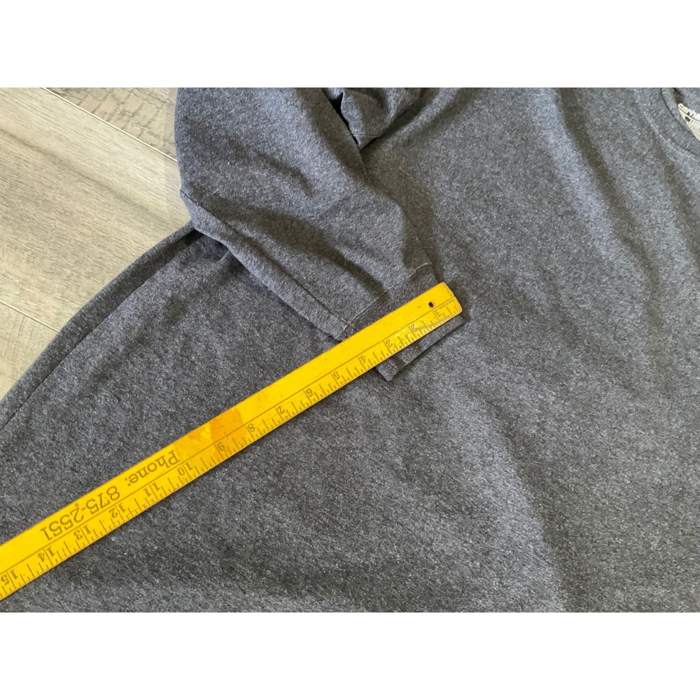 Carhartt Mens 2XL Loose Fit Long Sleeve Graphic Logo T-Shirt Charcoal Gray - Picture 5 of 7